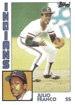 #48 Julio Franco - Cleveland Indians - 1984 Topps Baseball
