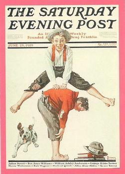 #48 Leap Frog - 1993 Comic Images Norman Rockwell Saturday Evening Post