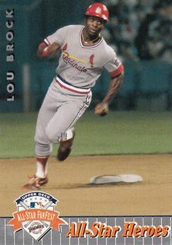 #48 Lou Brock - St. Louis Cardinals - 1992 Upper Deck All-Star FanFest Baseball