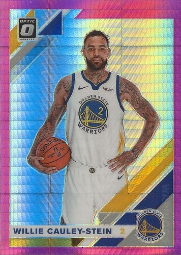 #48 Willie Cauley-Stein - Golden State Warriors - 2019-20 Donruss Optic - Hyper Pink Basketball
