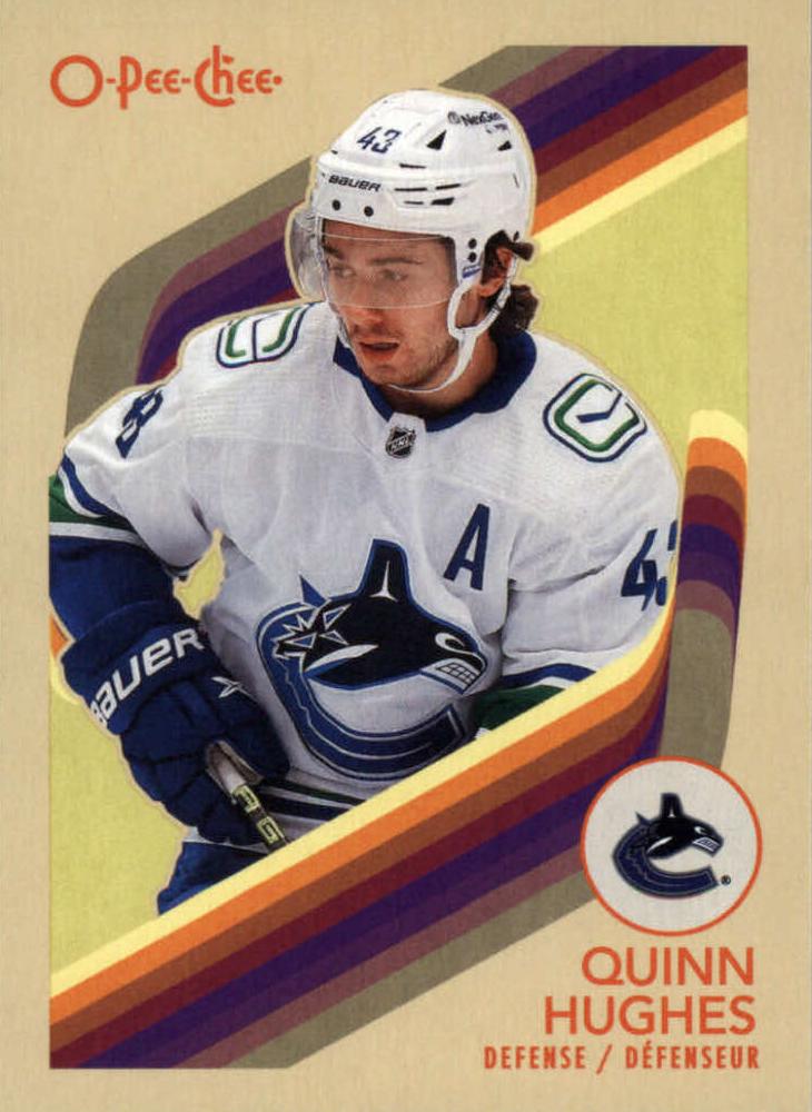 #48 Quinn Hughes - Vancouver Canucks - 2023-24 O-Pee-Chee - Retro Hockey