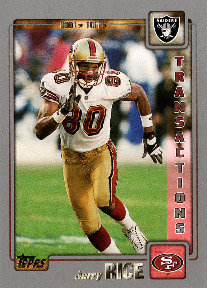 #48 Jerry Rice - Oakland Raiders - 2001 Topps Football