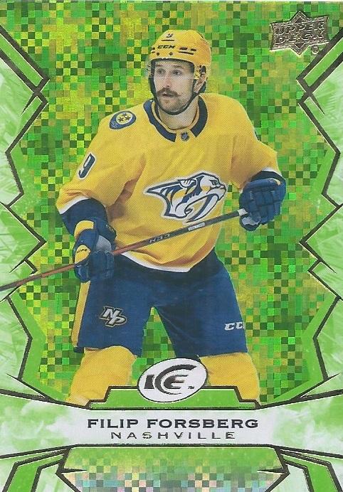 #48 Filip Forsberg - Nashville Predators - 2022-23 Upper Deck Ice - Green Hockey