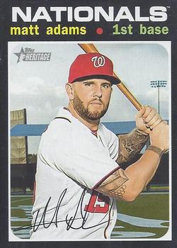 #48 Matt Adams - Washington Nationals - 2020 Topps Heritage Baseball