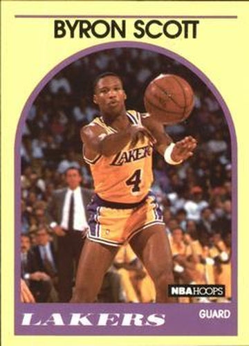 #48 Byron Scott - Los Angeles Lakers - 1989-90 Hoops Superstars Basketball