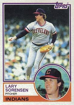 #48 Lary Sorensen - Cleveland Indians - 1983 Topps Baseball