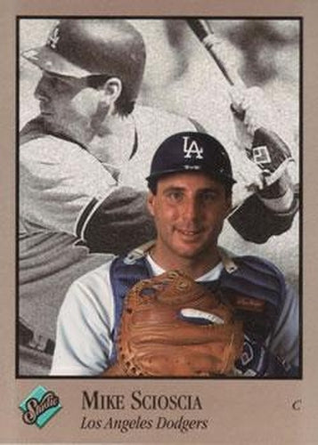 #48 Mike Scioscia - Los Angeles Dodgers - 1992 Studio Baseball