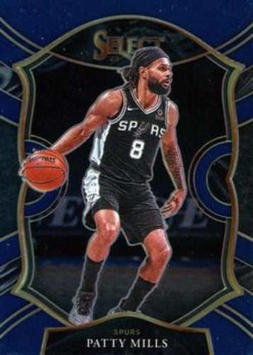 #48 Patty Mills - San Antonio Spurs - 2020-21 Panini Select - Blue Basketball