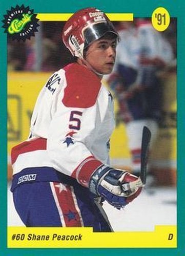 #48 Shane Peacock - Pittsburgh Penguins - 1991 Classic Draft Picks Hockey
