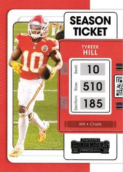 #48 Tyreek Hill - Kansas City Chiefs - 2021 Panini Contenders Football