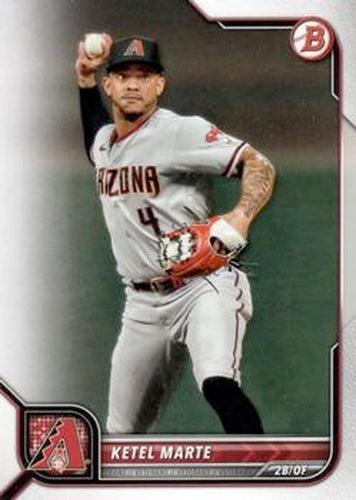 #48 Ketel Marte - Arizona Diamondbacks - 2022 Bowman Baseball