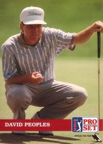 #48 David Peoples - 1992 Pro Set PGA Tour Golf