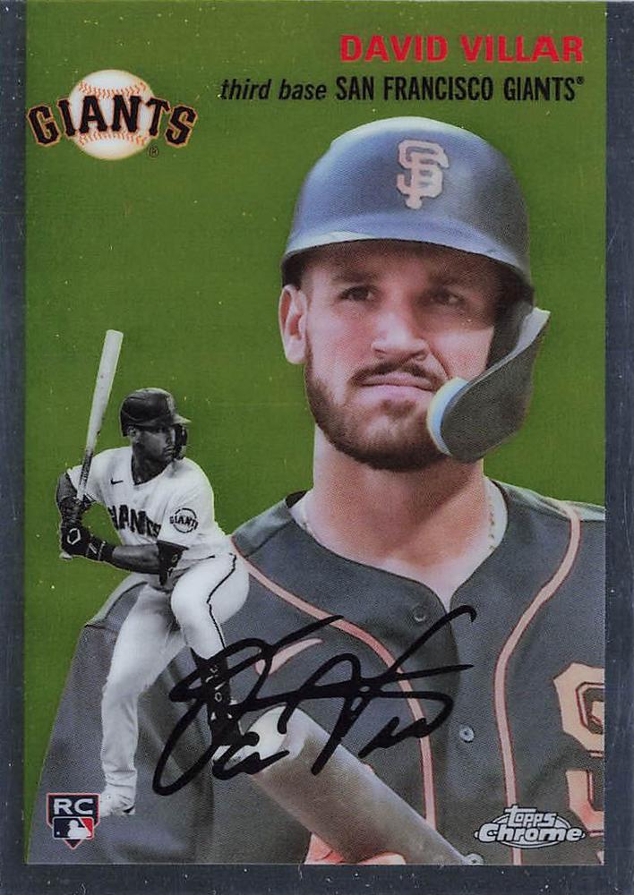 #48 David Villar - San Francisco Giants - 2023 Topps Chrome Platinum Anniversary Baseball
