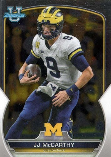 #48 JJ McCarthy - Michigan Wolverines - 2022 Bowman Chrome University Football