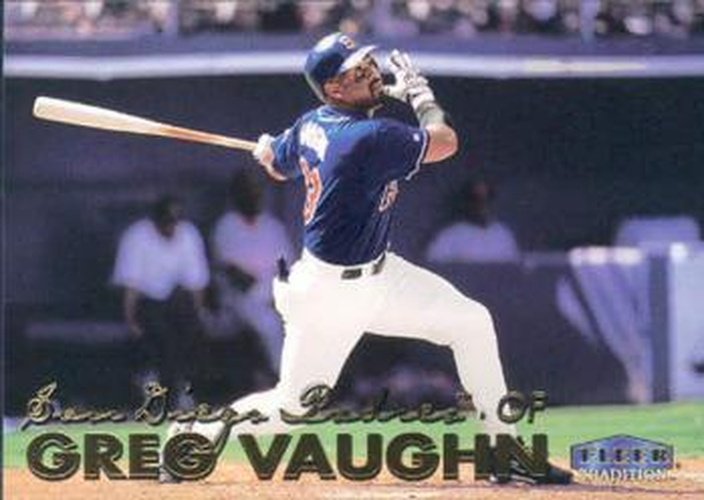 #48 Greg Vaughn - San Diego Padres - 1999 Fleer Tradition Baseball