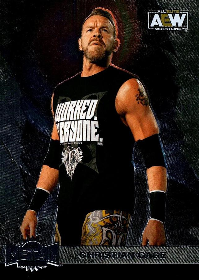 #48 Christian Cage - 2022 SkyBox Metal Universe AEW Wrestling