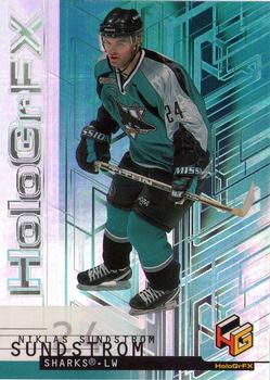 #48 Niklas Sundstrom - San Jose Sharks - 1999-00 Upper Deck HoloGrFX Hockey