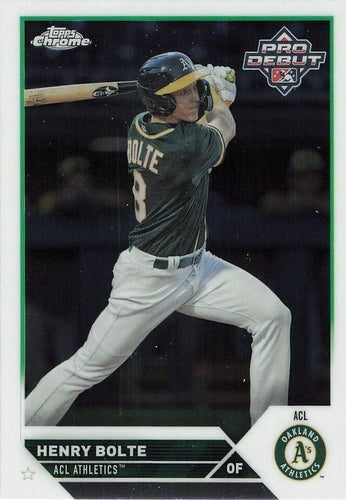 #PDC-48 Henry Bolte - ACL Athletics - 2023 Topps Pro Debut - Chrome Baseball