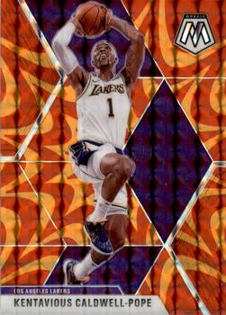 #48 Kentavious Caldwell-Pope - Los Angeles Lakers - 2019-20 Panini Mosaic - Reactive Orange Basketball