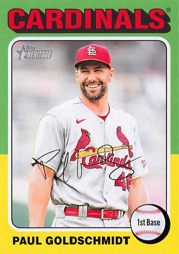 #490 Paul Goldschmidt - St. Louis Cardinals - 2024 Topps Heritage Baseball