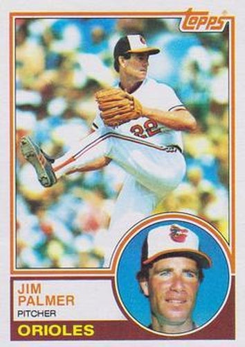 #490 Jim Palmer - Baltimore Orioles - 1983 Topps Baseball