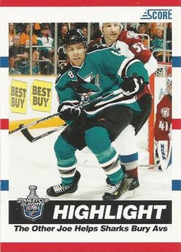 #490 Joe Pavelski - San Josearks - 2010-11 Score Hockey