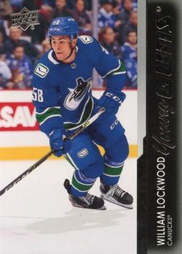 #490 William Lockwood - Vancouver Canucks - 2021-22 Upper Deck Hockey