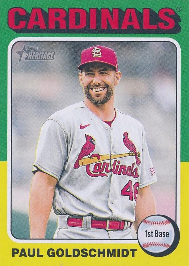 #490c Paul Goldschmidt - St. Louis Cardinals - 2024 Topps Heritage Baseball