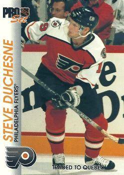 #137 Steve Duchesne - Philadelphia Flyers - 1992-93 Pro Set Hockey