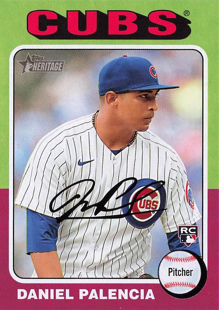 #491 Daniel Palencia - Chicago Cubs - 2024 Topps Heritage Baseball