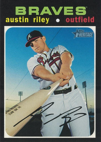 #491 Austin Riley - Atlanta Braves - 2020 Topps Heritage Baseball