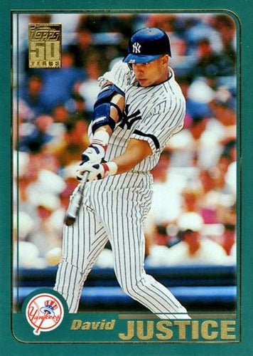#491 David Justice - New York Yankees - 2001 Topps Baseball