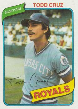 #492 Todd Cruz - Kansas City Royals - 1980 Topps Baseball