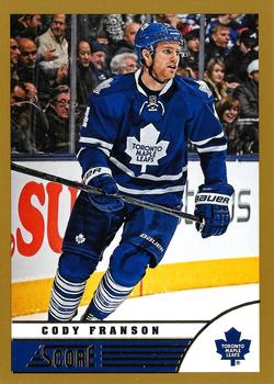 #492 Cody Franson - Toronto Maple Leafs - 2013-14 Score - Gold Hockey