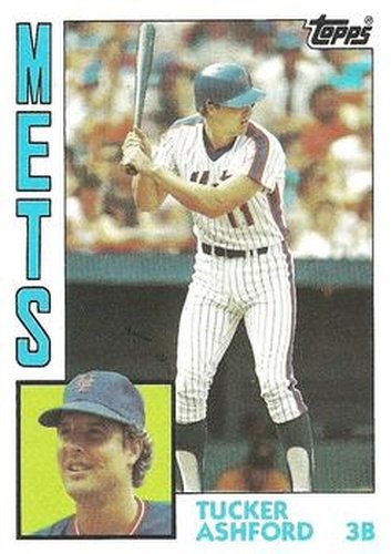 #492 Tucker Ashford - New York Mets - 1984 Topps Baseball