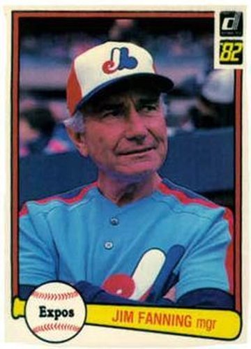 #492 Jim Fanning - Montreal Expos - 1982 Donruss Baseball
