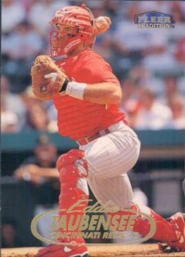 #493 Eddie Taubensee - Cincinnati Reds - 1998 Fleer Tradition Baseball