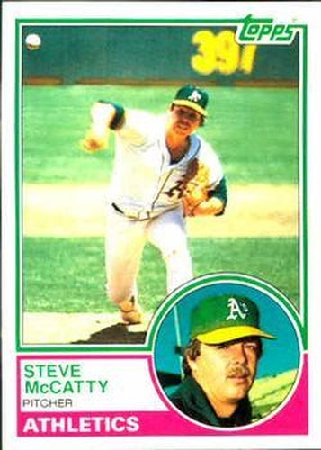 #493 Steve McCatty - Oakland Athletics - 1983 Topps Baseball