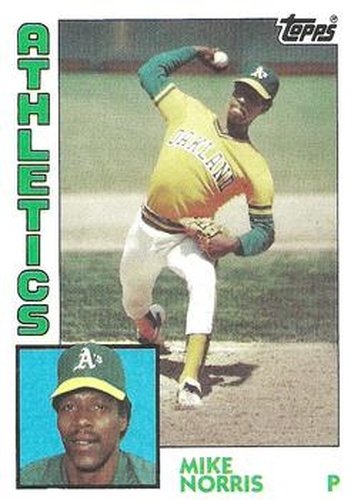 #493 Mike Norris - Oakland Athletics - 1984 Topps Baseball