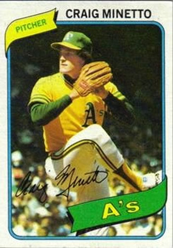 #494 Craig Minetto - Oakland Athletics - 1980 Topps Baseball