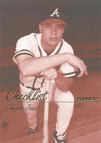 #494 Chipper Jones - Atlanta Braves - 1997 Fleer Baseball