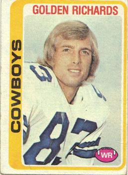 #494 Golden Richards - Dallas Cowboys - 1978 Topps Football