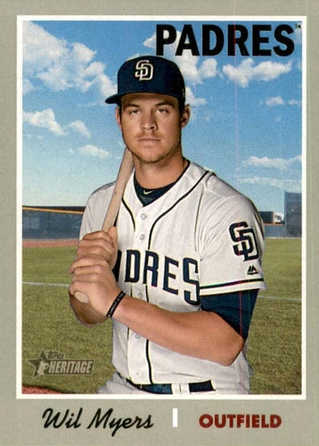 #494 Wil Myers - San Diego Padres - 2019 Topps Heritage Baseball
