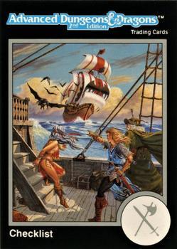 #495 Checklist 10 - 378-417 - 1991 TSR Advanced Dungeons & Dragons - Silver