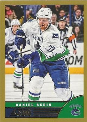 #495 Daniel Sedin - Vancouver Canucks - 2013-14 Score - Gold Hockey