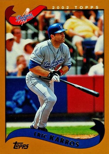 #495 Eric Karros - Los Angeles Dodgers - 2002 Topps Baseball