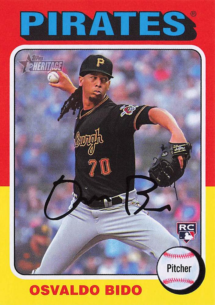 #496 Osvaldo Bido - Pittsburgh Pirates - 2024 Topps Heritage Baseball