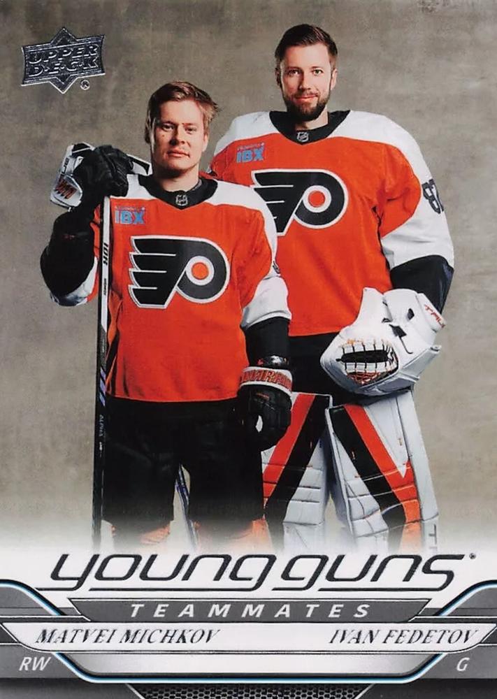 #496 Matvei Michkov / Ivan Fedotov - Philadelphia Flyers - 2024-25 Upper Deck Hockey
