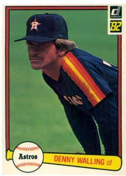 #496 Denny Walling - Houston Astros - 1982 Donruss Baseball