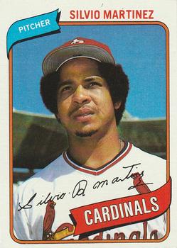 #496 Silvio Martinez - St. Louis Cardinals - 1980 Topps Baseball